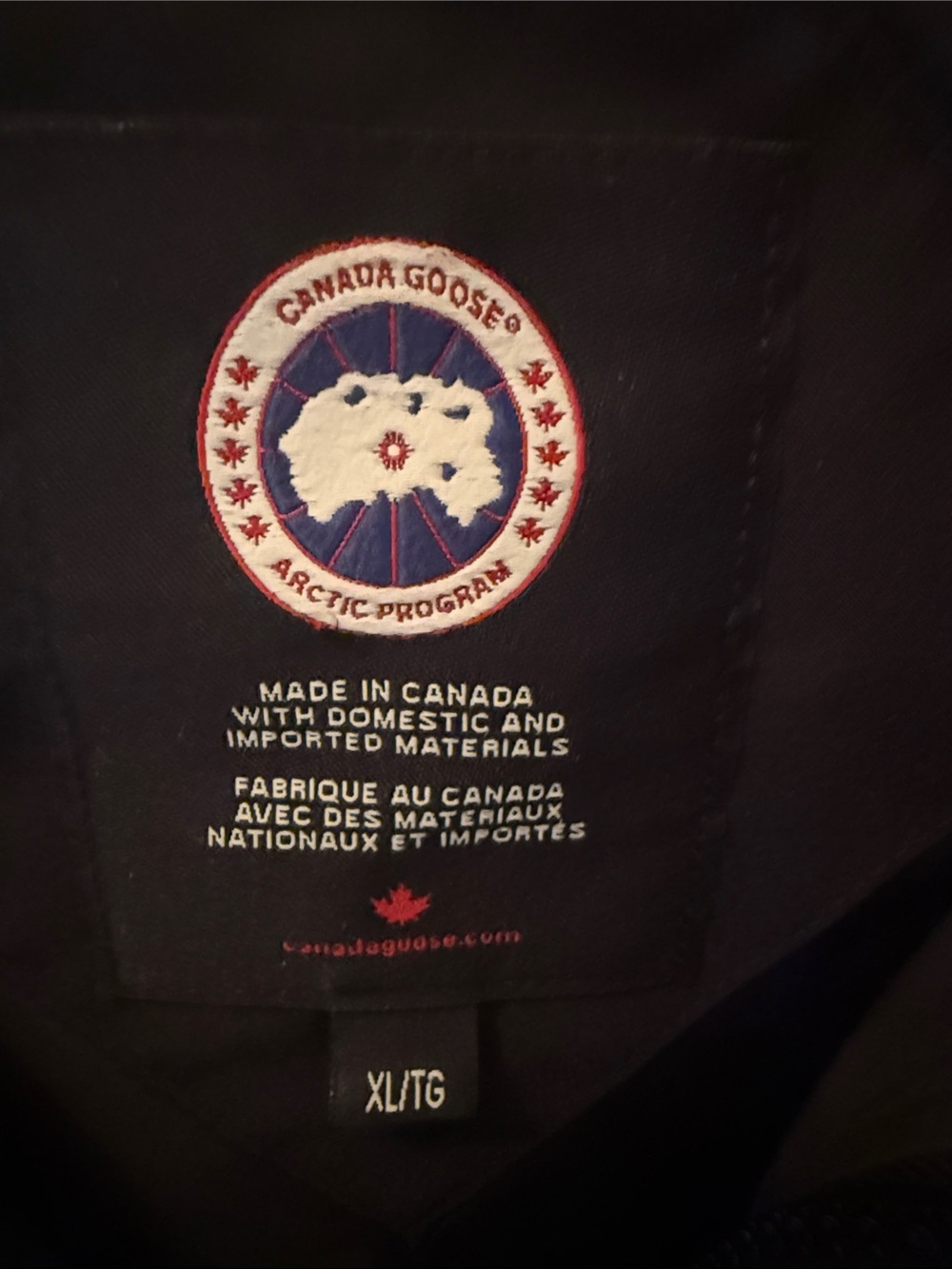 Canada Goose Black Puffer Vest with Red Logo Patch - Picture 2 of 6